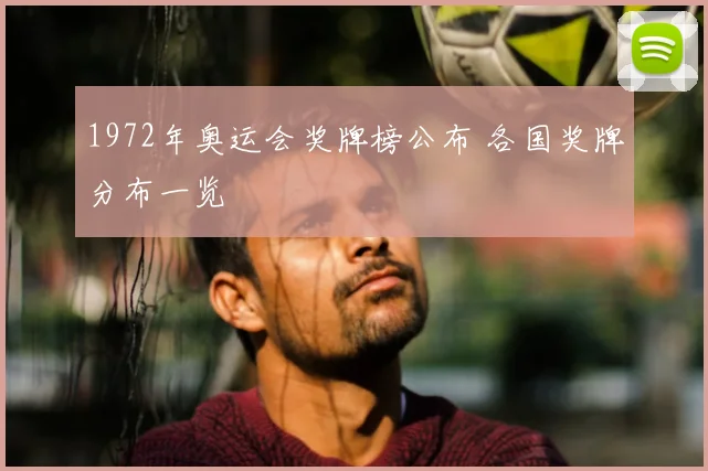 1972年奥运会奖牌榜公布 各国奖牌分布一览